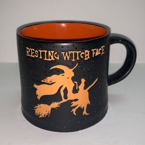 Global Design Connections Resting Witch Face Black Mug